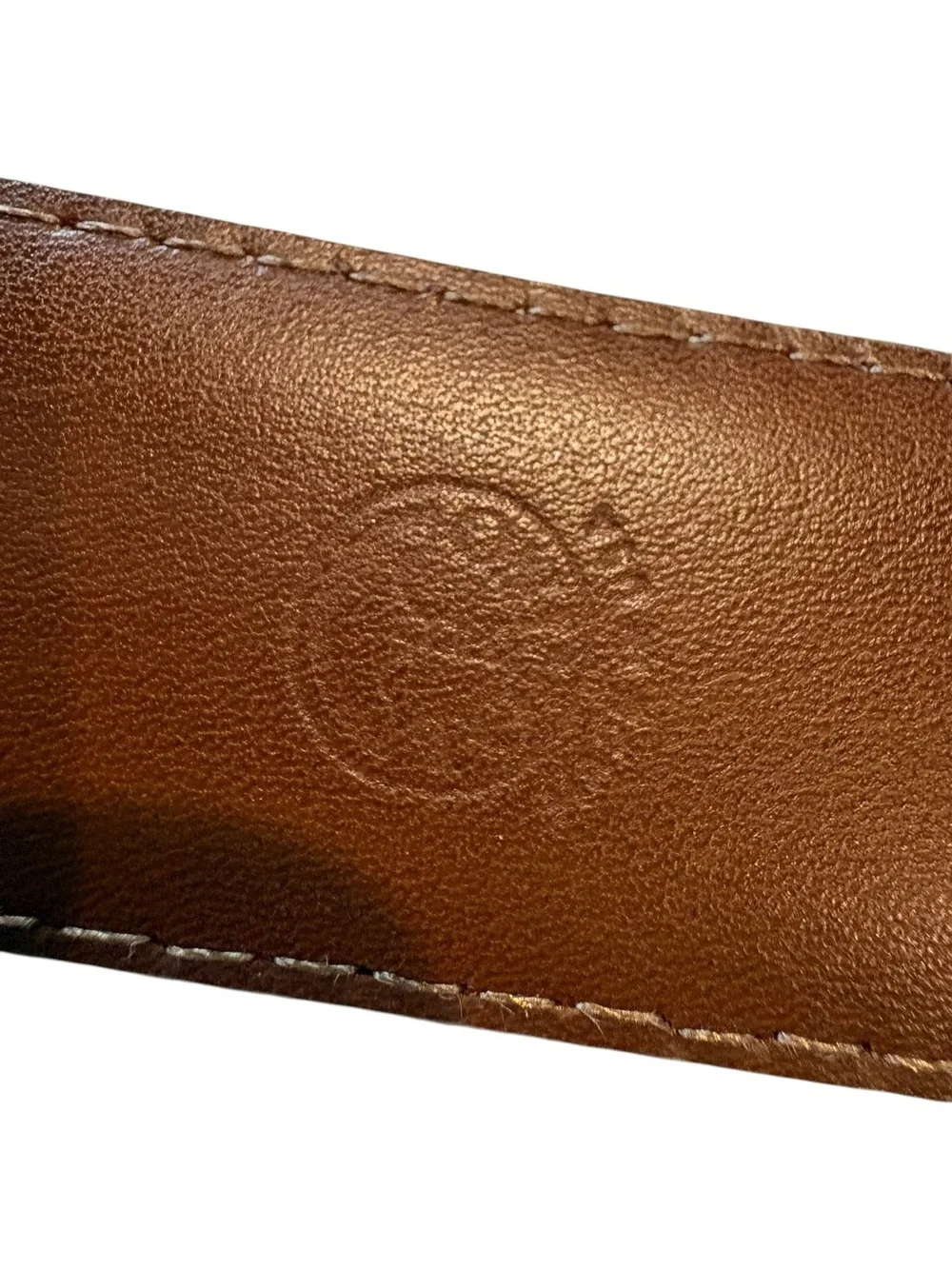 Torino Leather Company - Suede Calfskin Casual Belt in Whiskey. Size 42